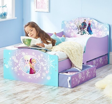 Disney Frozen Kinderbett mit Seitenteile und Stoffschubladen 509FRN