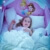 Prinzessin bett beleuchtet