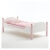 Einzelbett Kinderbett Mädchenbett Bett ISABELLA, Kiefer massiv, weiß/rosa - 