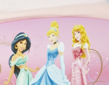 Worlds Apart 499DIR Disney Princess Kinderbett mit Aufbewahrung und Nachtisch