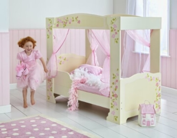 Worlds Apart Prinzessin Kinder Himmelbett mit Rosen 452FPS01 