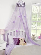 Betthimmel, Prinzessin, Moskitonetz, Kinderschlafzimmer, Lila