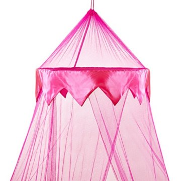 Pink Bed Canopy mit Satin-Panel