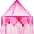 Pink Bed Canopy mit Satin-Panel